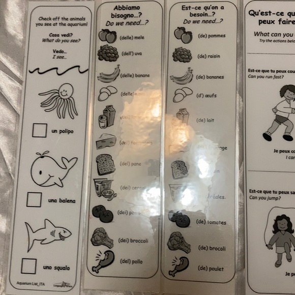 Six French Educational Cards. - Picture 1 of 4